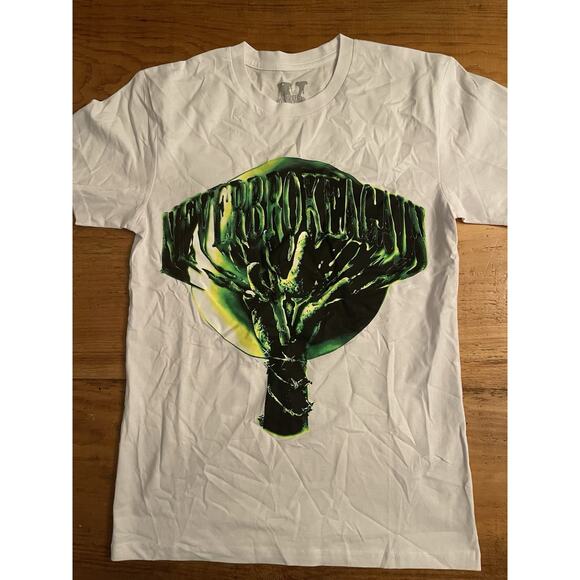 Vlone x Never Broke Again "Slime" NBA Men's Size Small T-shirt White - Picture 1 of 8